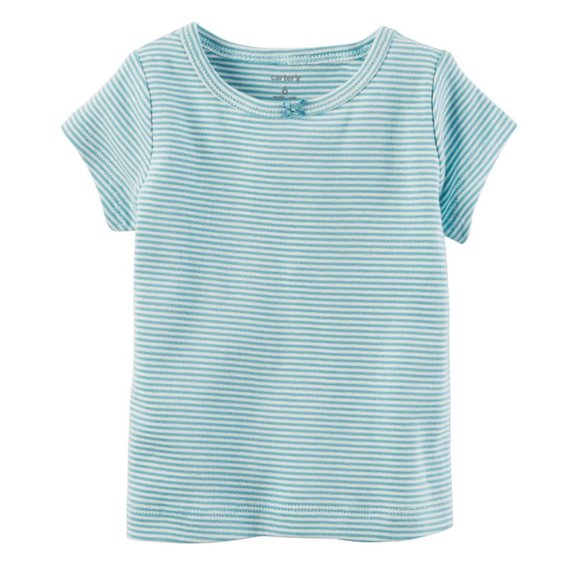 Baby Girl Mouse Shortalls & Blue Tee Set Outfit - Picture 2 of 2